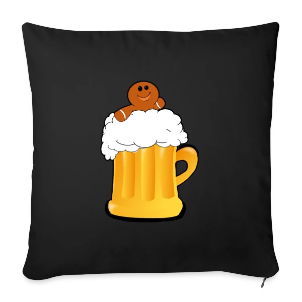 Piscine Bière Alsacienne sur Housse de coussin décorative 45 x 45 cm
