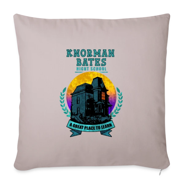 Knorman Bates : Cours du Soir sur Housse de coussin décorative 45 x 45 cm