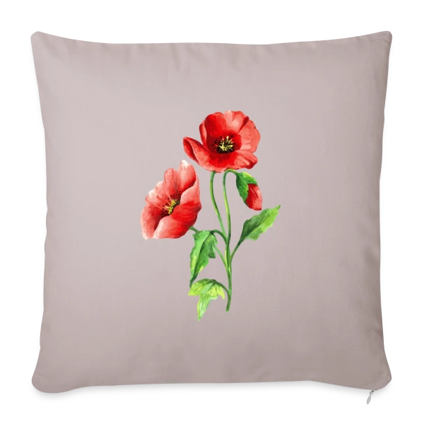 Jardin Fleuri Intemporel sur Housse de coussin décorative 45 x 45 cm