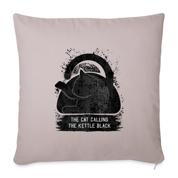 L'Ironie du Chat sur Housse de coussin décorative 45 x 45 cm