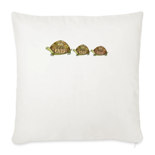 Design Tortue Aquatique sur Housse de coussin décorative 45 x 45 cm