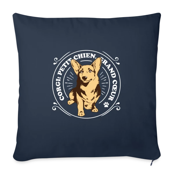 Corgi: Petit Chien, Grand Cœur - Amour Canin sur Housse de coussin décorative 45 x 45 cm