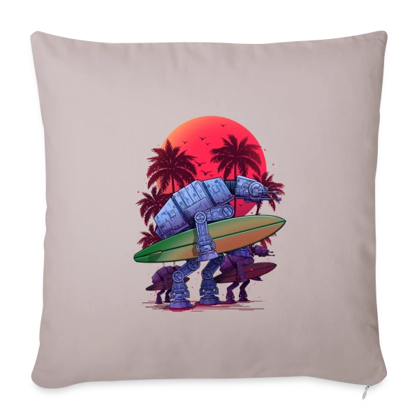 L'Été Galactique des AT-AT sur Housse de coussin décorative 45 x 45 cm