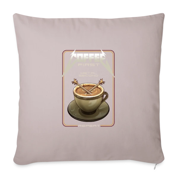 Café d'Abord ! sur Housse de coussin décorative 45 x 45 cm