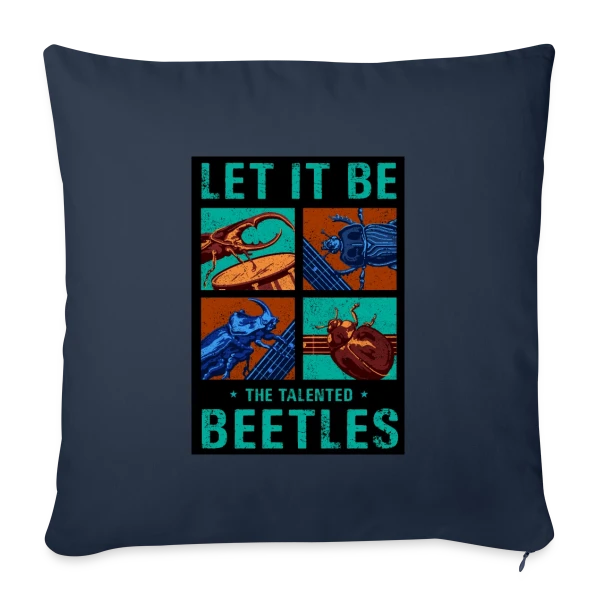 The Beetles : Insectes Musiciens Rock sur Housse de coussin décorative 45 x 45 cm