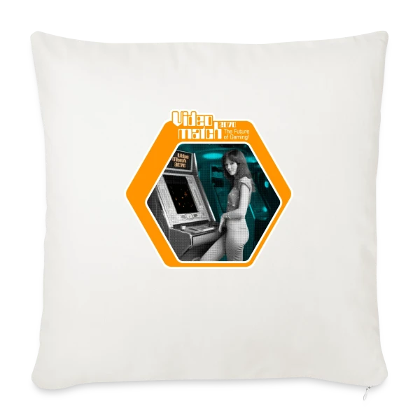 VideoMatch 2070: Arcade Rétro Futur 70s sur Housse de coussin décorative 45 x 45 cm
