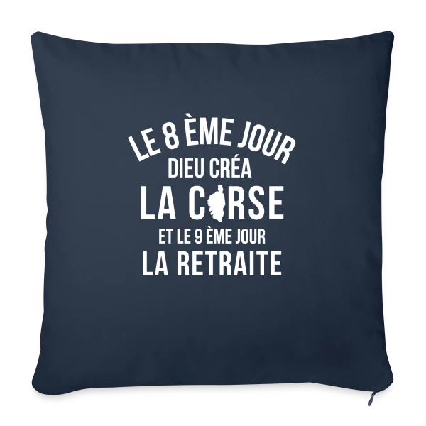 Humour Corse Invisible sur Housse de coussin décorative 45 x 45 cm