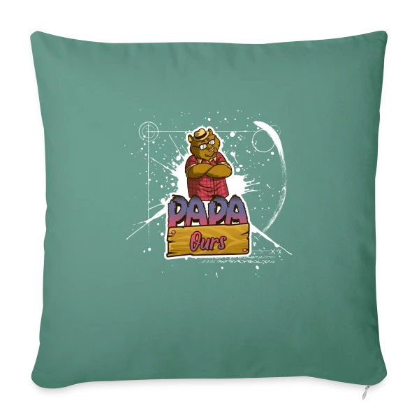 Humour 'Papa Ours' - Cadeau Fête des Pères Câlin sur Housse de coussin décorative 45 x 45 cm