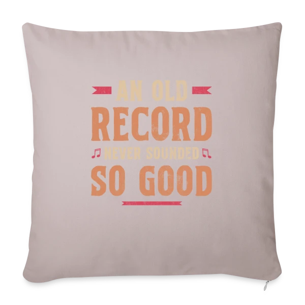 Collectionneur Vinyle Plattenspieler sur Housse de coussin décorative 45 x 45 cm