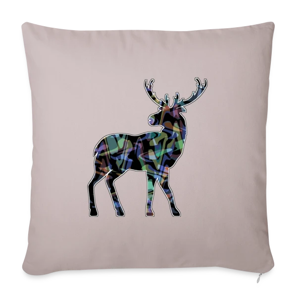 Majestueux Cerf sur Housse de coussin décorative 45 x 45 cm
