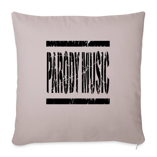 Musique Parodique Vintage sur Housse de coussin décorative 45 x 45 cm