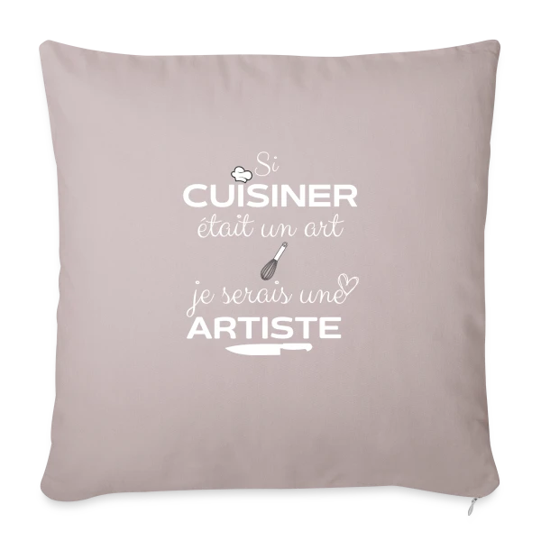Humour Cuisine : Amoureux de la Bonne Chère sur Housse de coussin décorative 45 x 45 cm