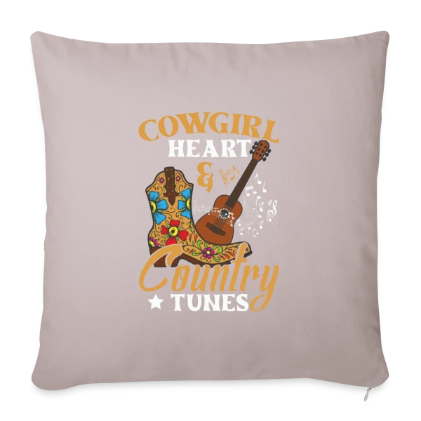 Festival Musique Country & Guitare sur Housse de coussin décorative 45 x 45 cm