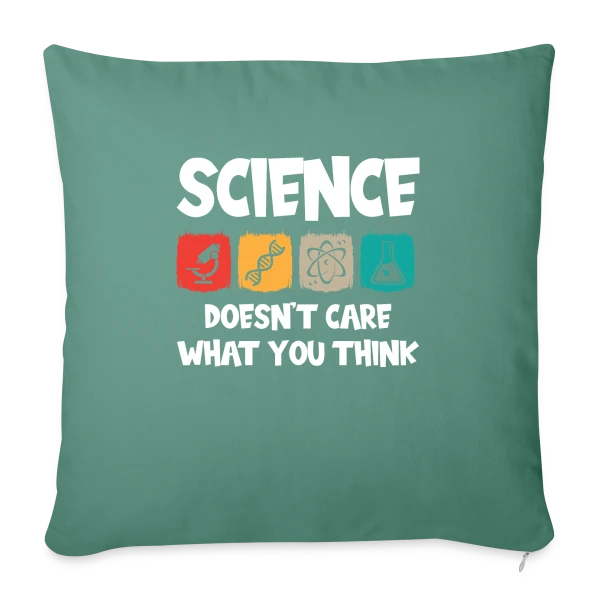 Science Contre Dogme | Humour Scientifique sur Housse de coussin décorative 45 x 45 cm
