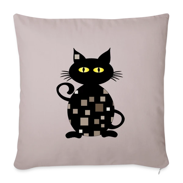 Mon Adorable Chat sur Housse de coussin décorative 45 x 45 cm