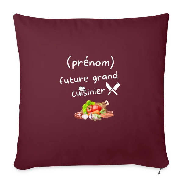 De Cuisine Personnalisé : Pour les Passionnés sur Housse de coussin décorative 45 x 45 cm