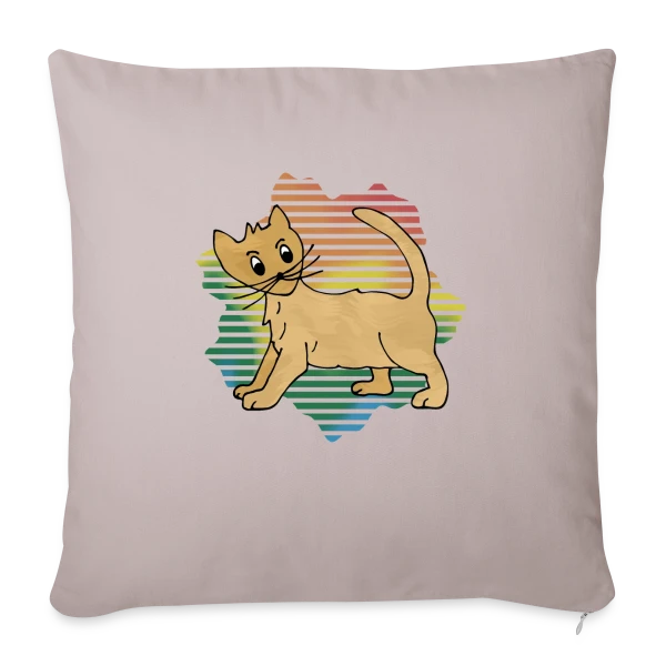 Mon Chat Adoré sur Housse de coussin décorative 45 x 45 cm