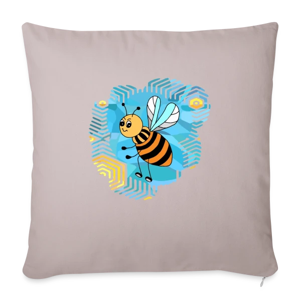 L'Abeille Élégante sur Housse de coussin décorative 45 x 45 cm