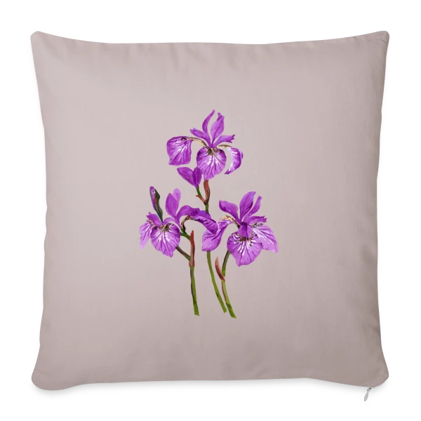 Éclat Floral sur Housse de coussin décorative 45 x 45 cm