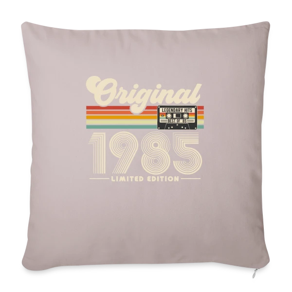 Année Originale 1985 Rétro sur Housse de coussin décorative 45 x 45 cm