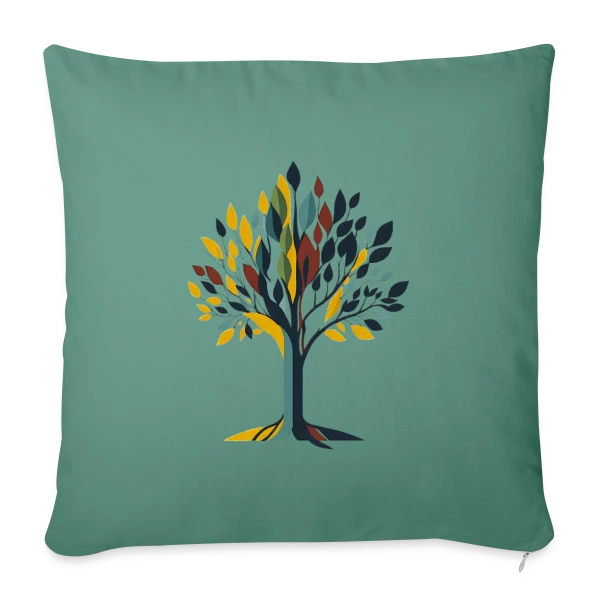 Arbre Style Mid-Century Modern sur Housse de coussin décorative 45 x 45 cm
