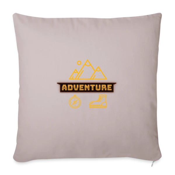 Icônes d'Aventure Montagne sur Housse de coussin décorative 45 x 45 cm