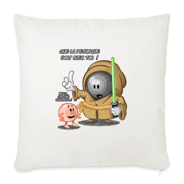 Que la pétanque soit avec toi ! sur Housse de coussin décorative 45 x 45 cm