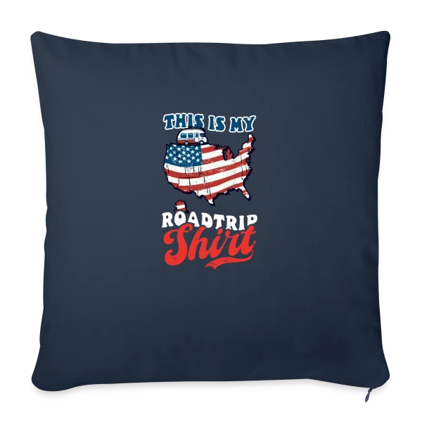 Ma Tenue Road Trip USA sur Housse de coussin décorative 45 x 45 cm