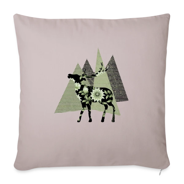 Cerf Majestueux sur Housse de coussin décorative 45 x 45 cm