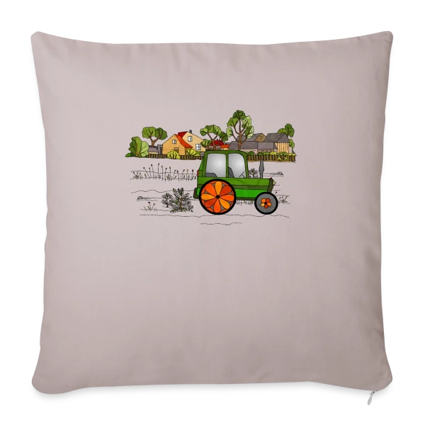 Passion Tracteur sur Housse de coussin décorative 45 x 45 cm