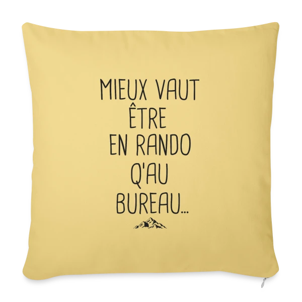Randonnée Humour: Le Cadeau Idéal pour Randonneurs sur Housse de coussin décorative 45 x 45 cm