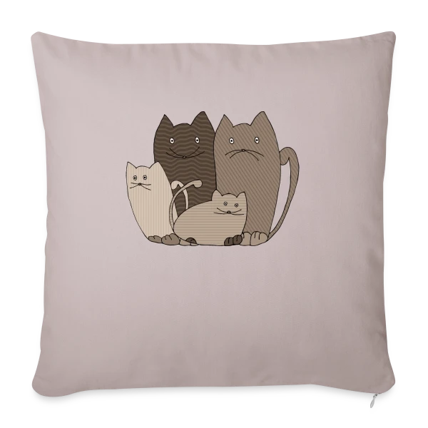 Le Chat Mignon sur Housse de coussin décorative 45 x 45 cm