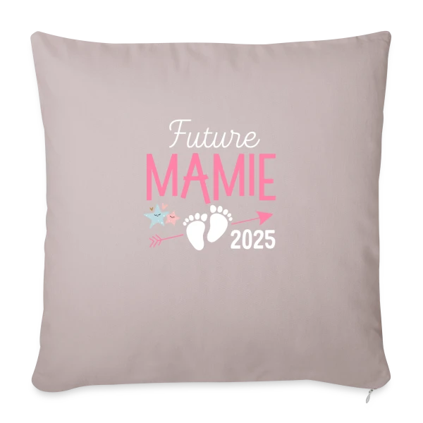 Future Mamie 2025 : Annonce de Grossesse Originale sur Housse de coussin décorative 45 x 45 cm