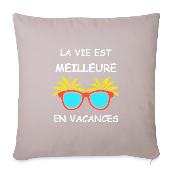 Lunettes Tropicales Soleil sur Housse de coussin décorative 45 x 45 cm