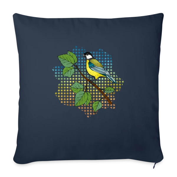 Oiseau Arc-en-Ciel sur Housse de coussin décorative 45 x 45 cm