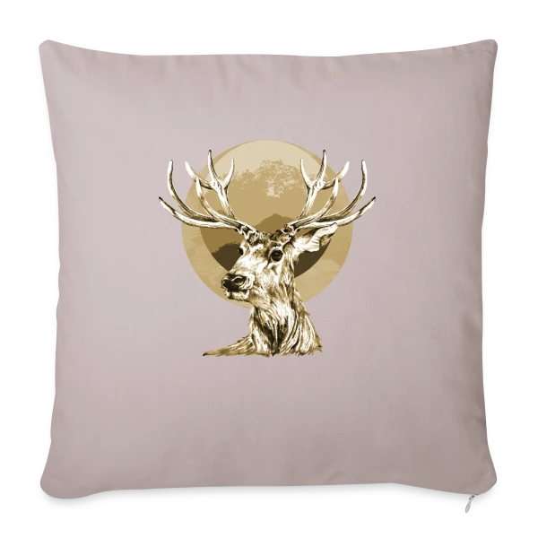 Cerf Majestueux sur Housse de coussin décorative 45 x 45 cm