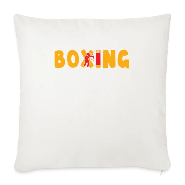 Boxing - Mon Sport, Ma Passion ! Humour Combat sur Housse de coussin décorative 45 x 45 cm