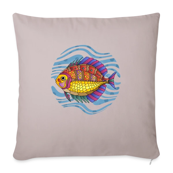 Passion Pêche sur Housse de coussin décorative 45 x 45 cm