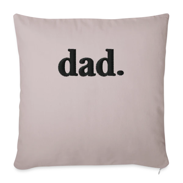 Brodé 'Dad' - Style Élégant et Minimaliste sur Housse de coussin décorative 45 x 45 cm