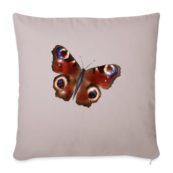 Élégance du Papillon Paon sur Housse de coussin décorative 45 x 45 cm