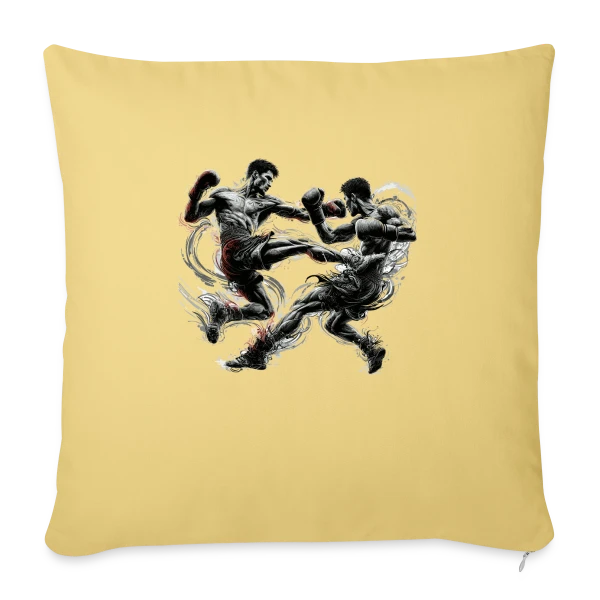 Kickboxing, Thaï Boxe, Muay Thai - Passion Combat sur Housse de coussin décorative 45 x 45 cm