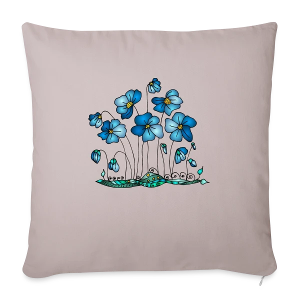Harmonie Florale sur Housse de coussin décorative 45 x 45 cm