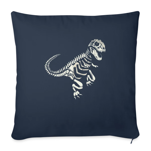T-Rex Fossile : L'Esprit Préhistorique des Dinosaures sur Housse de coussin décorative 45 x 45 cm