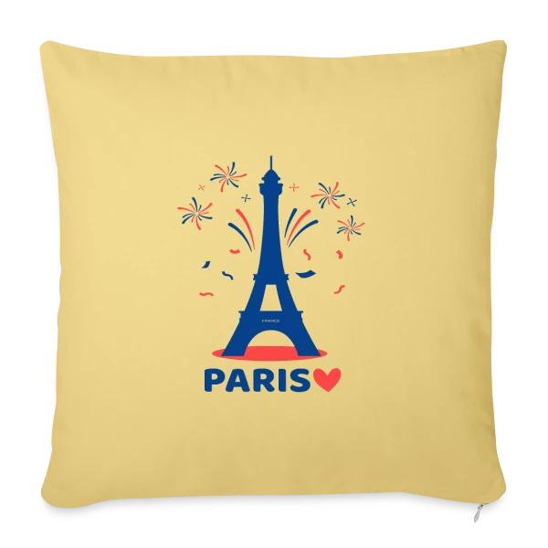 Tour Eiffel Festive Enfants sur Housse de coussin décorative 45 x 45 cm
