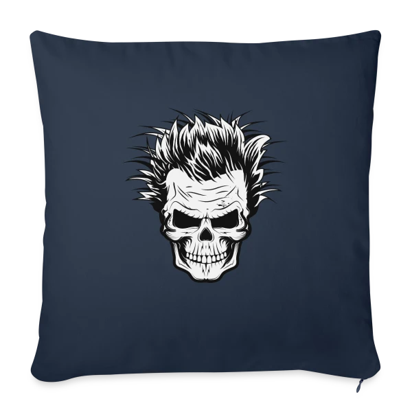 Crâne de Savant Fou sur Housse de coussin décorative 45 x 45 cm