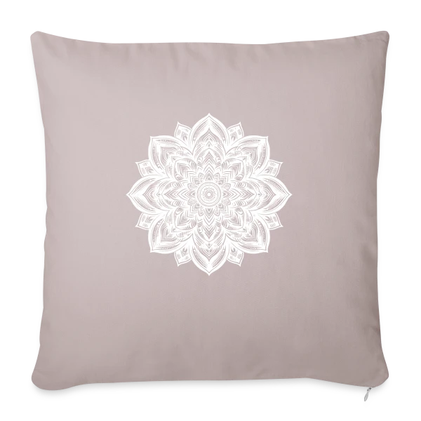 Mandala Floral Yoga sur Housse de coussin décorative 45 x 45 cm