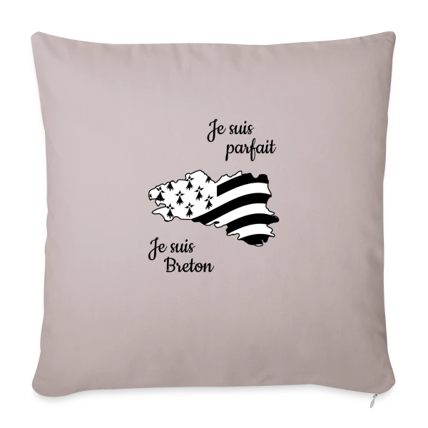 "Je suis Breton, donc parfait !" sur Housse de coussin décorative 45 x 45 cm