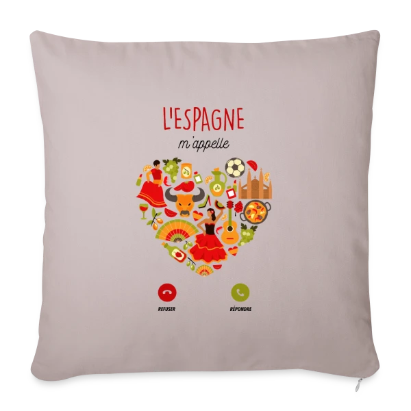 L'Espagne m'appelle : Destination soleil sur Housse de coussin décorative 45 x 45 cm