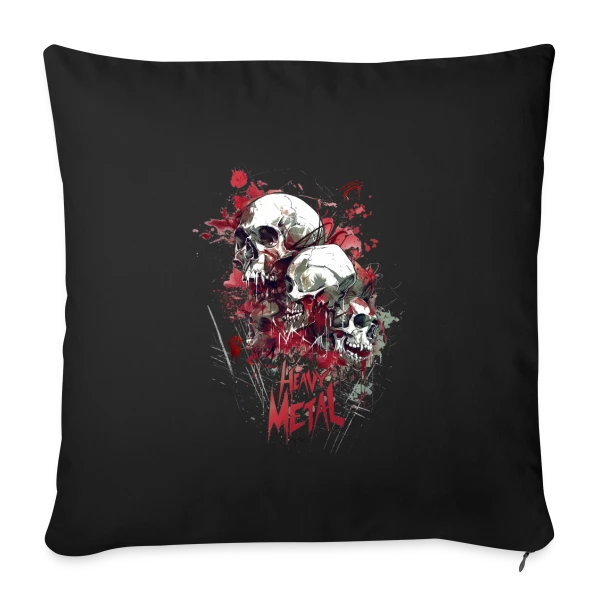 Esprit Heavy Metal sur Housse de coussin décorative 45 x 45 cm