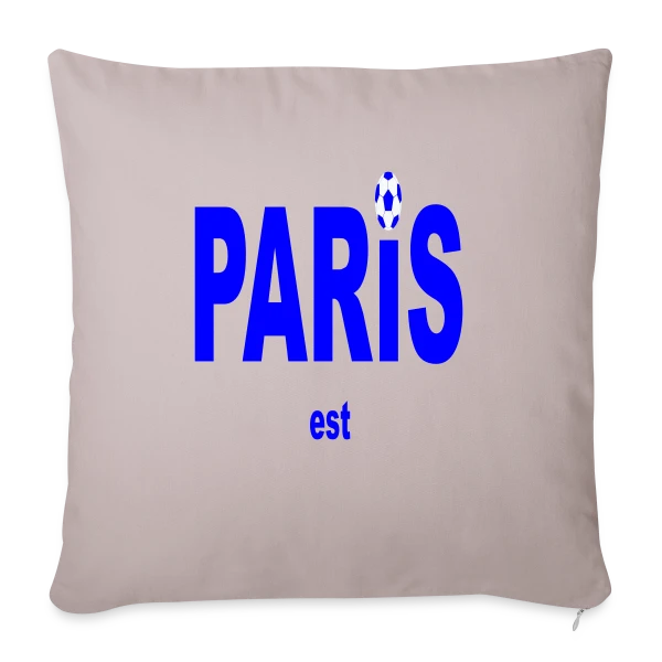 Paris Foot Passion sur Housse de coussin décorative 45 x 45 cm